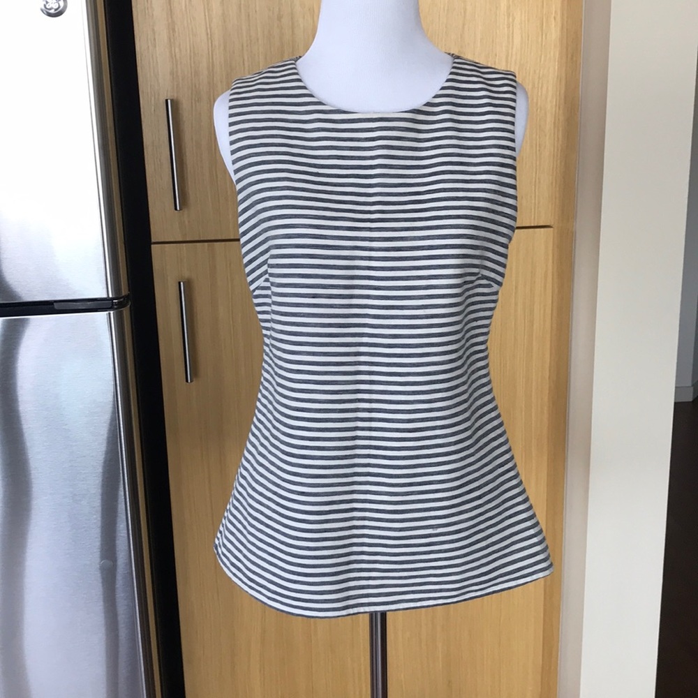 BR Heritage striped cotton tank, lined with zip.